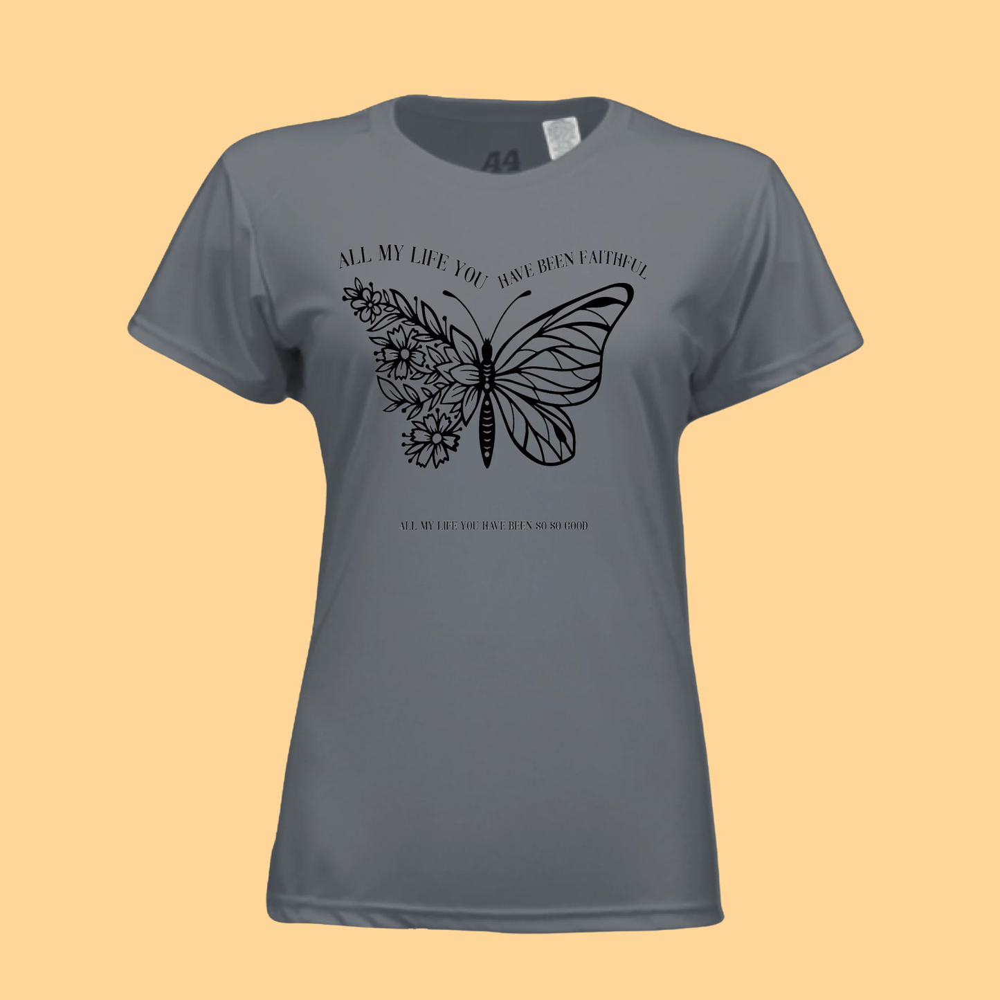 Ladies Short-Sleeve Cooling Performance T-Shirt "All My Life You Have Been Faithful"