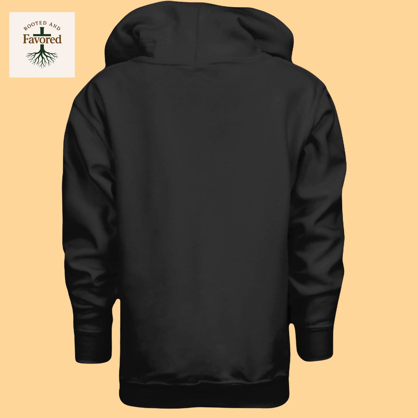 Boy's Youth Heavy Blend Gildan Hoodie "Rooted And Favored"