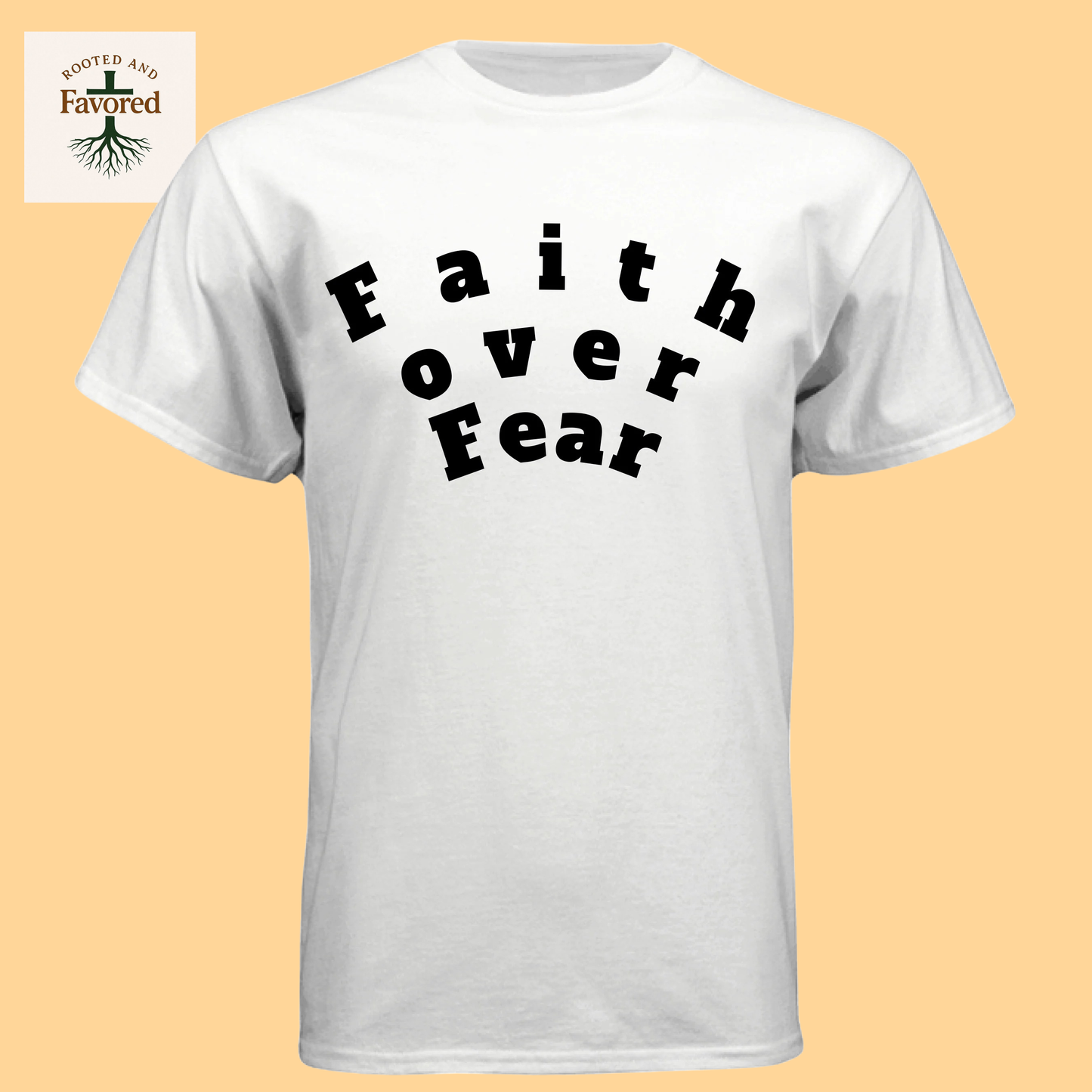 Men's Next Level Triblend Crew "Faith Over Fear"
