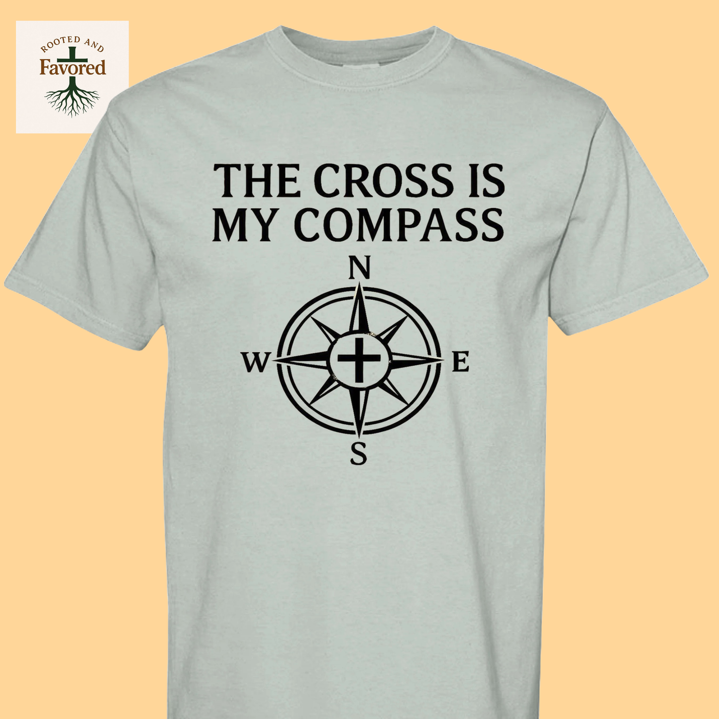 Men's Comfort Colors T-Shirt "The Cross Is My Compass"
