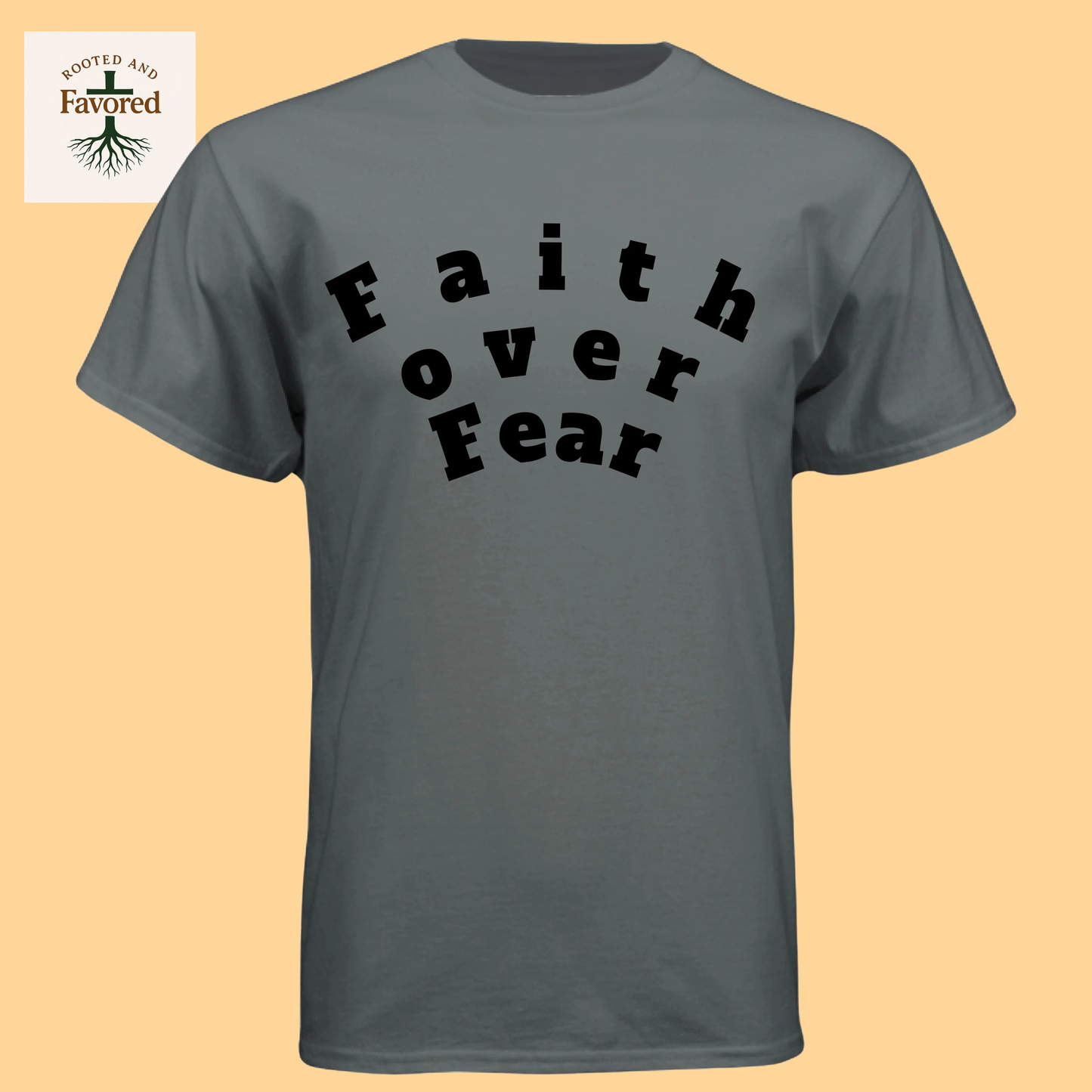 Men's Next Level Triblend Crew "Faith Over Fear"