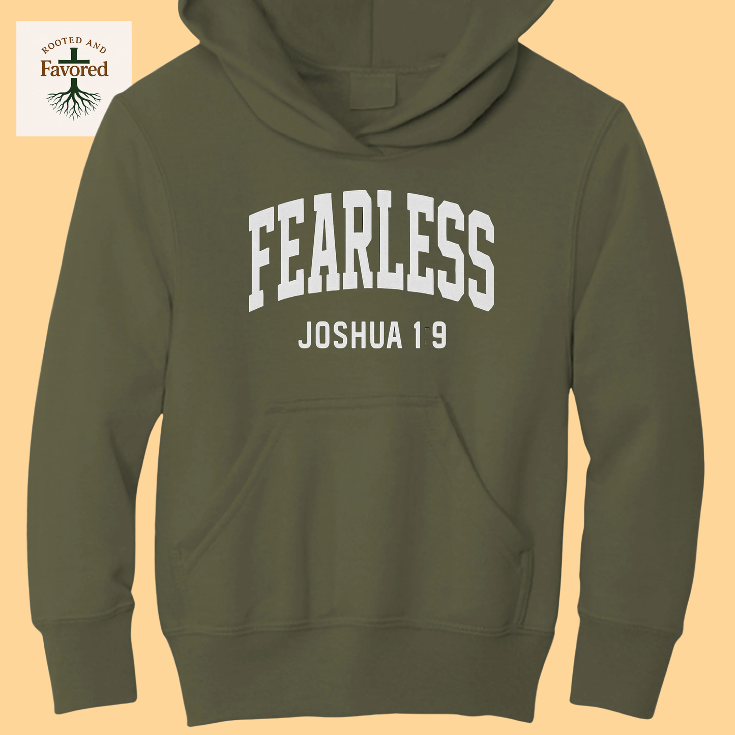 Boys Port & Company Youth Fleece Hoodie "Fearless"