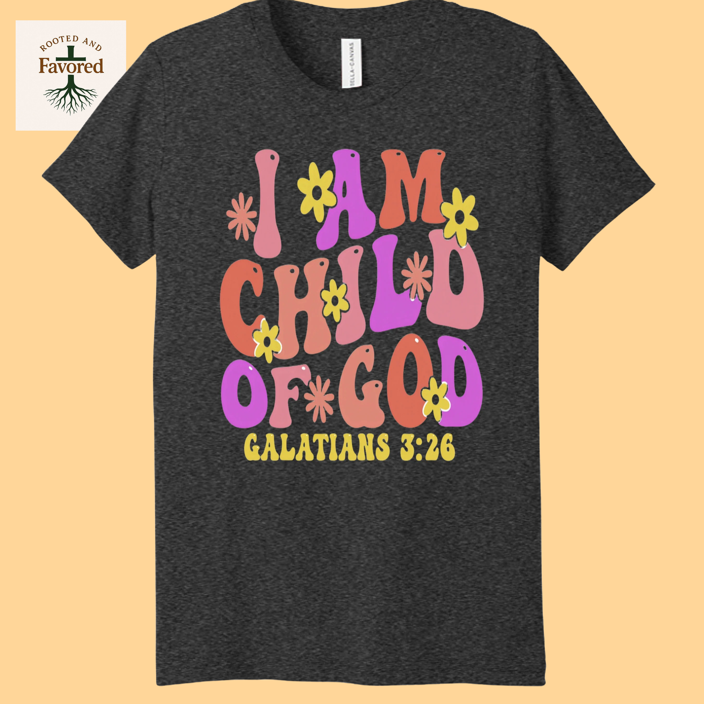 Girls Bella + Canvas Youth Triblend T-Shirt "I AM Child Of God"