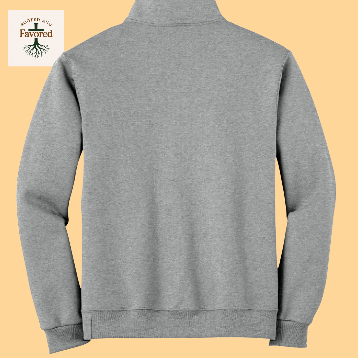 Men's Jerzee Quarter Zip "Rooted and Favored"