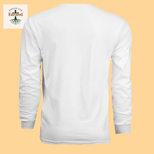Men's Long-Sleeve Cooling Performance Tee "Rooted And Favored"