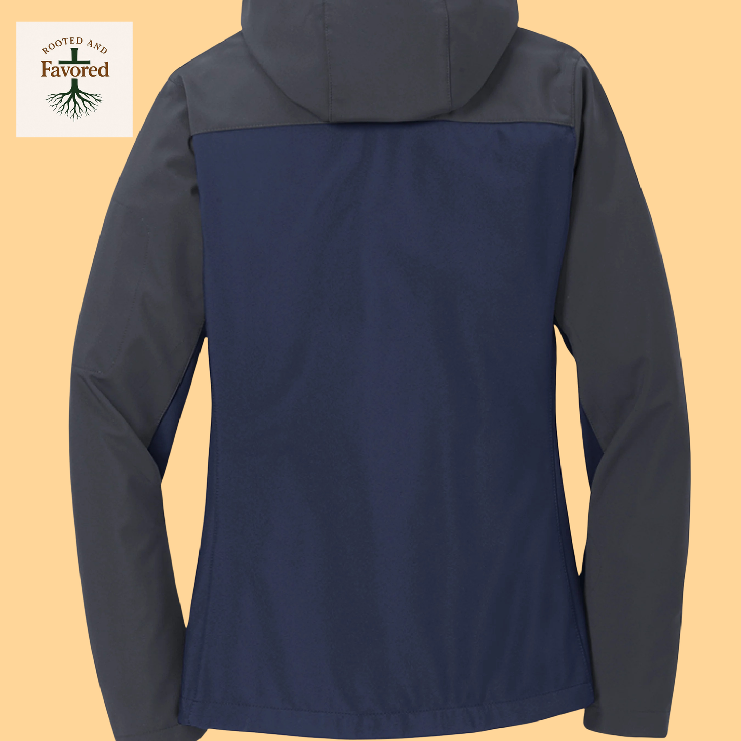 Women's Port Authority Hooded Soft Shell Jacket "Rooted and Favored"
