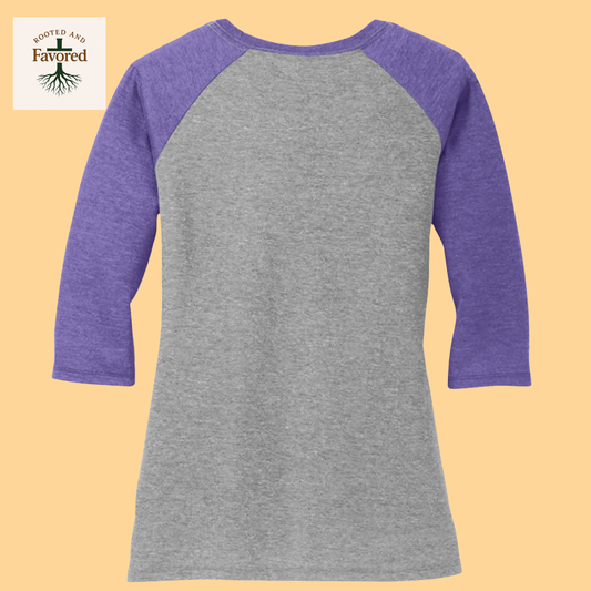 Women's District Perfect Tri 3/4 Sleeve "Jesus"