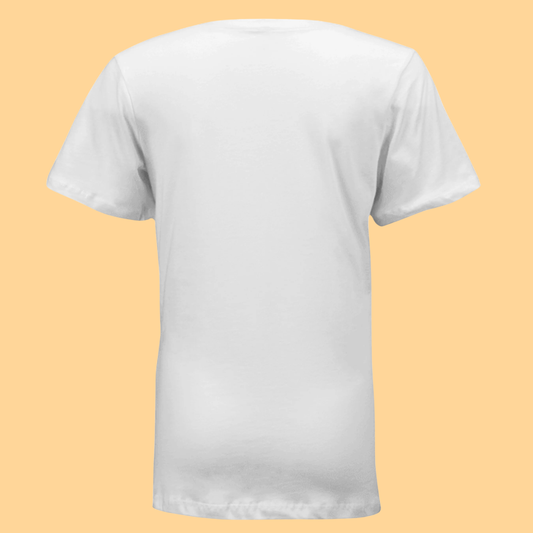 Women's Relaxed Jersey Short-Sleeve V-Neck T-Shirt "I Can Do All Things Through Christ Who Strengthens Me"