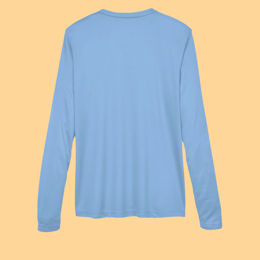 Women's Zone Performance Long-Sleeve V-Neck Shirt "I Belong To Him"