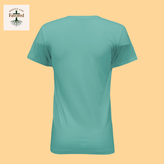 Women's Bella Relaxed Jersey Short-Sleeve T-Shirt "He Can Calm the Strorms"