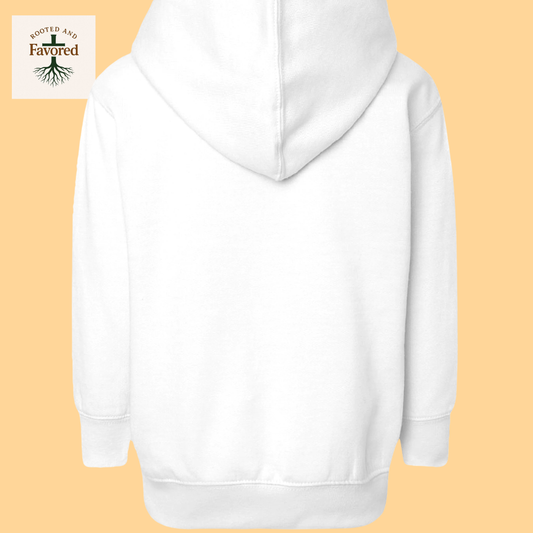 Girls Toddler Pullover Fleece Hoodie "Created With A Purpose"