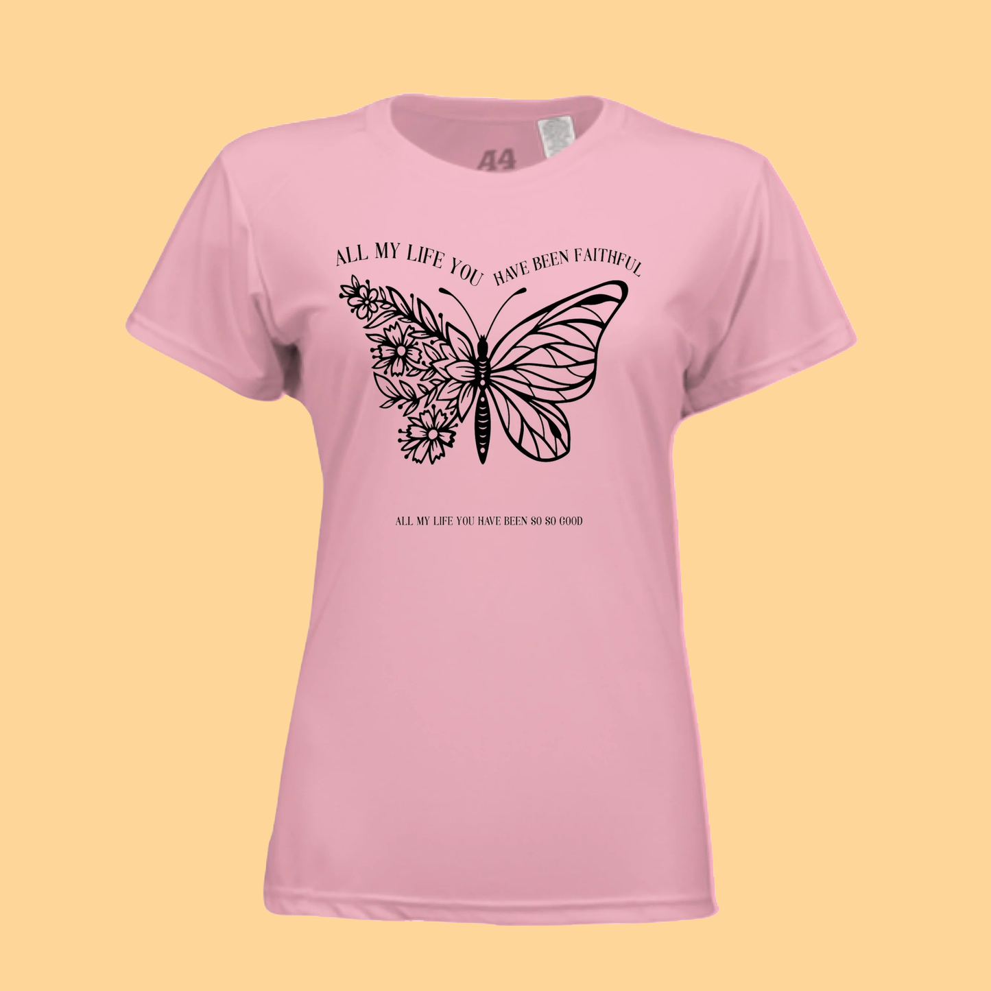 Ladies Short-Sleeve Cooling Performance T-Shirt "All My Life You Have Been Faithful"