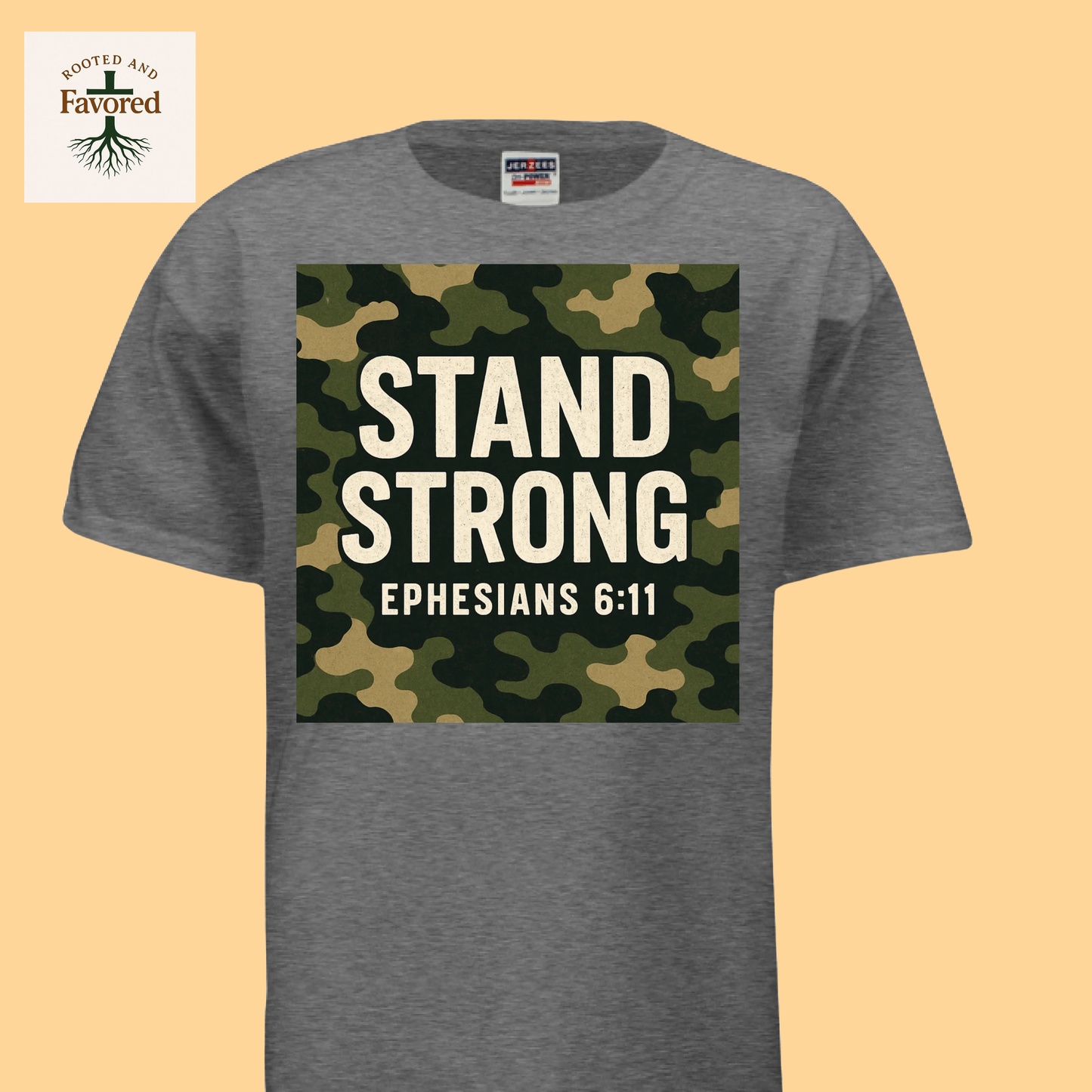 Boys Jerzees Dri-Power Active T-shirt "Stand Strong"