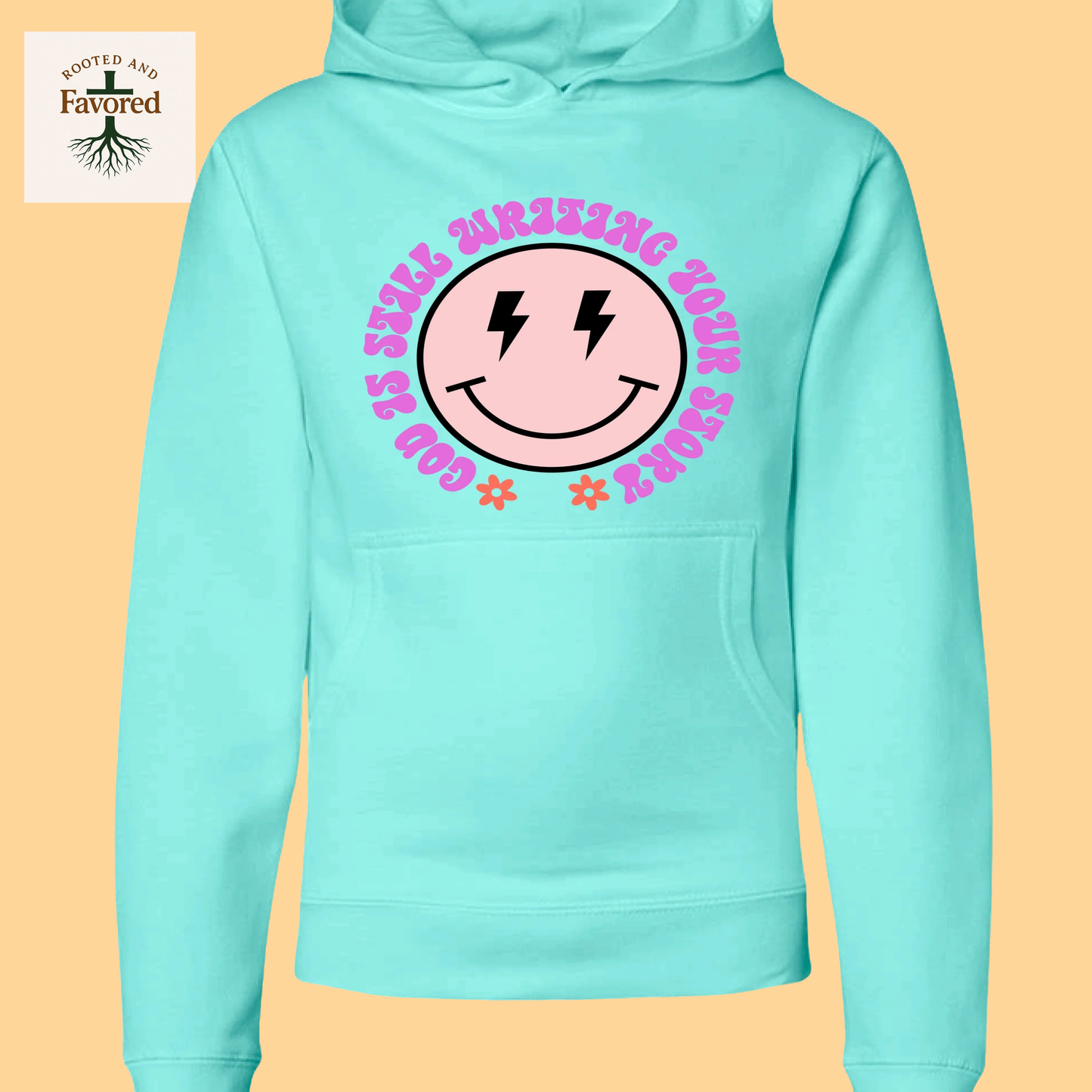 Girls Youth Midweight Hoodie "God Is Still Writing Your Story"
