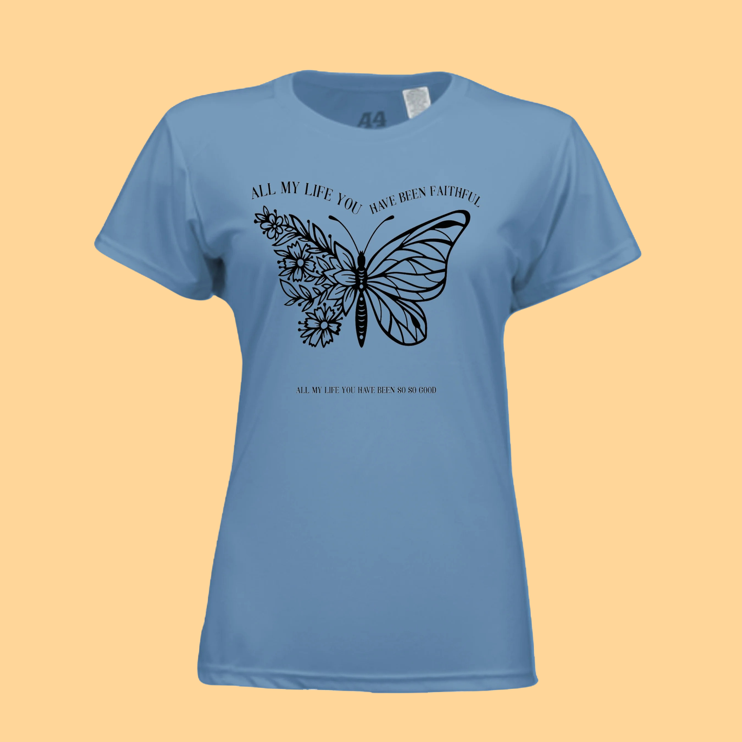 Ladies Short-Sleeve Cooling Performance T-Shirt "All My Life You Have Been Faithful"