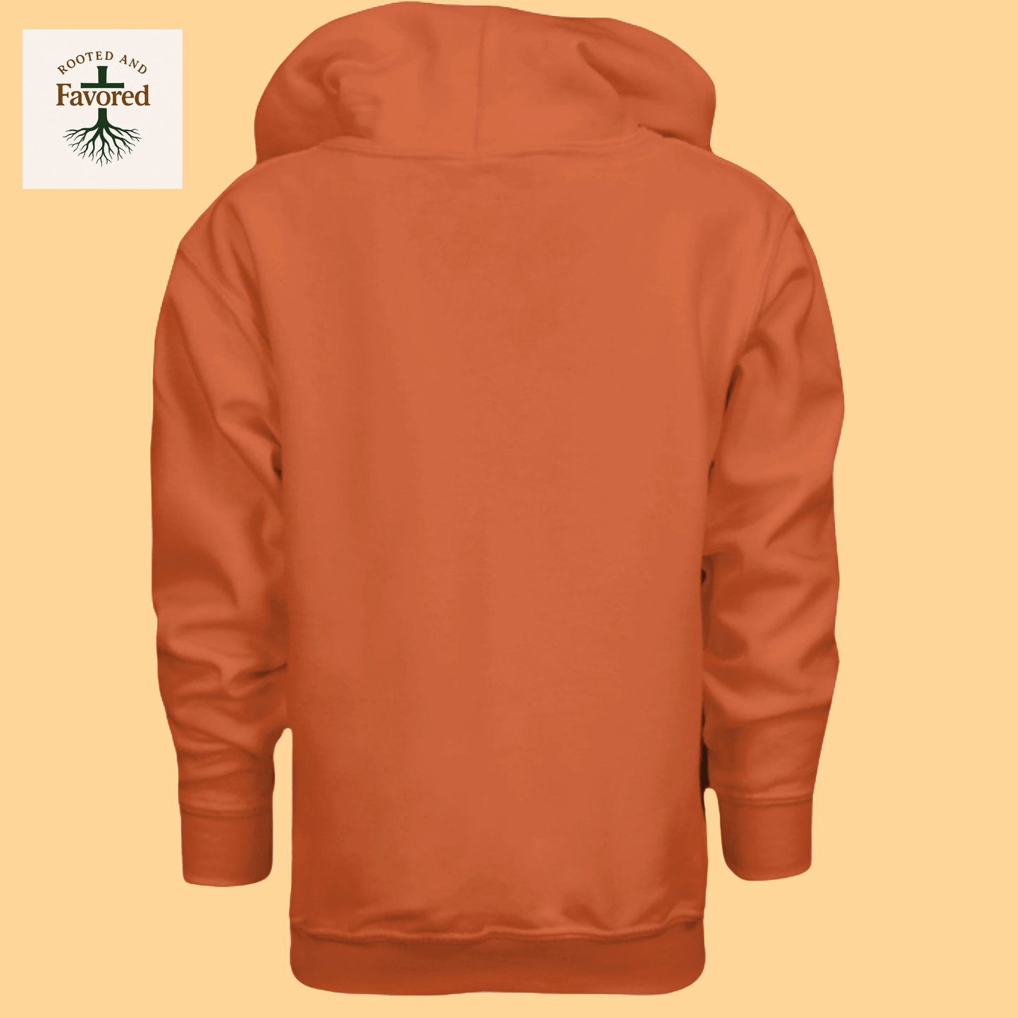 Boy's Youth Heavy Blend Gildan Hoodie "Rooted And Favored"
