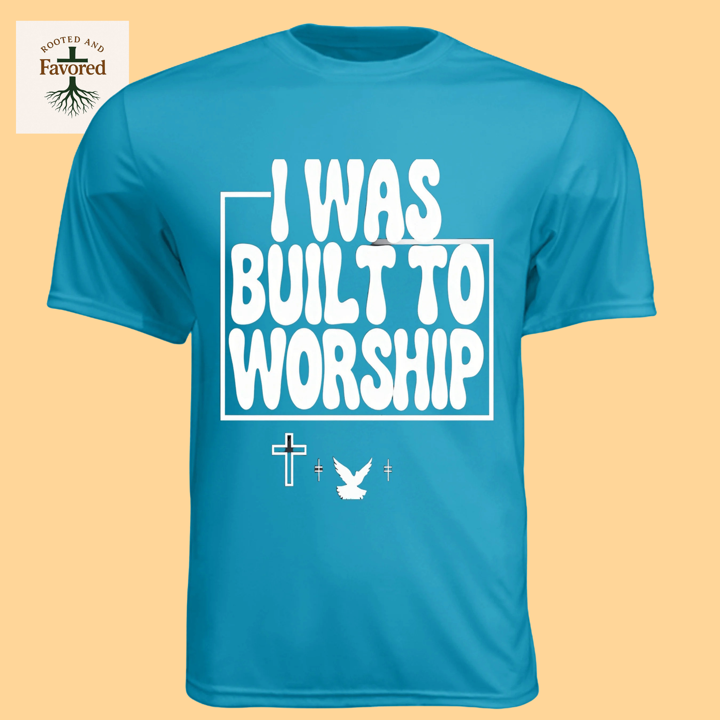 Men's Short-Sleeve Cooling Performance Crew "I Was Built To Worship"