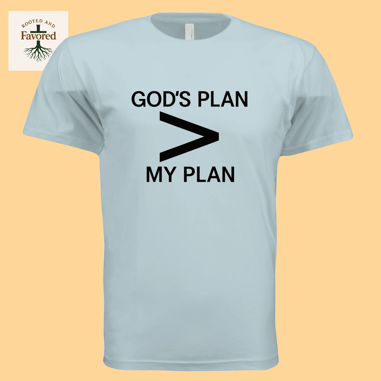Men's Next Level Apparel Cotton T-Shirt "God's Plan > My Plan"