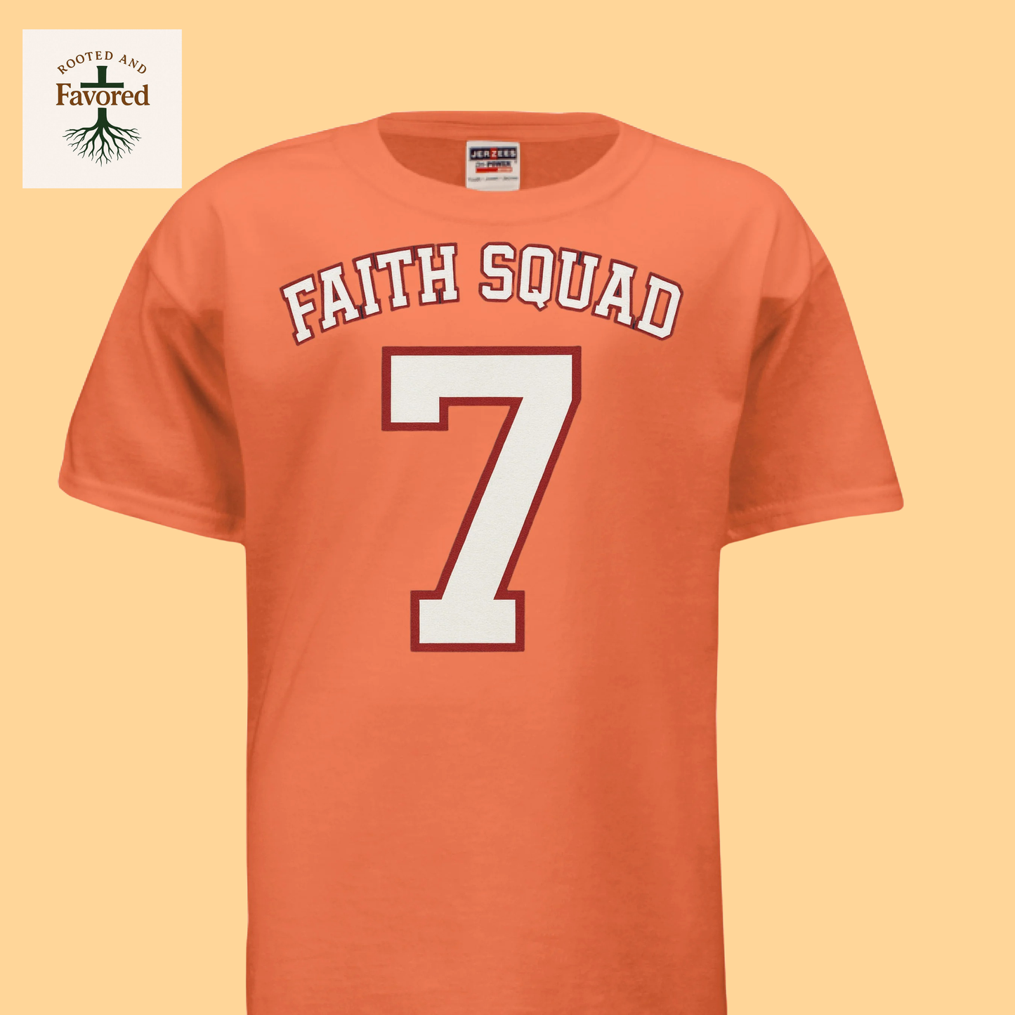 Boys Jerzees Dri-Power Active T-shirt "Faith Squad"