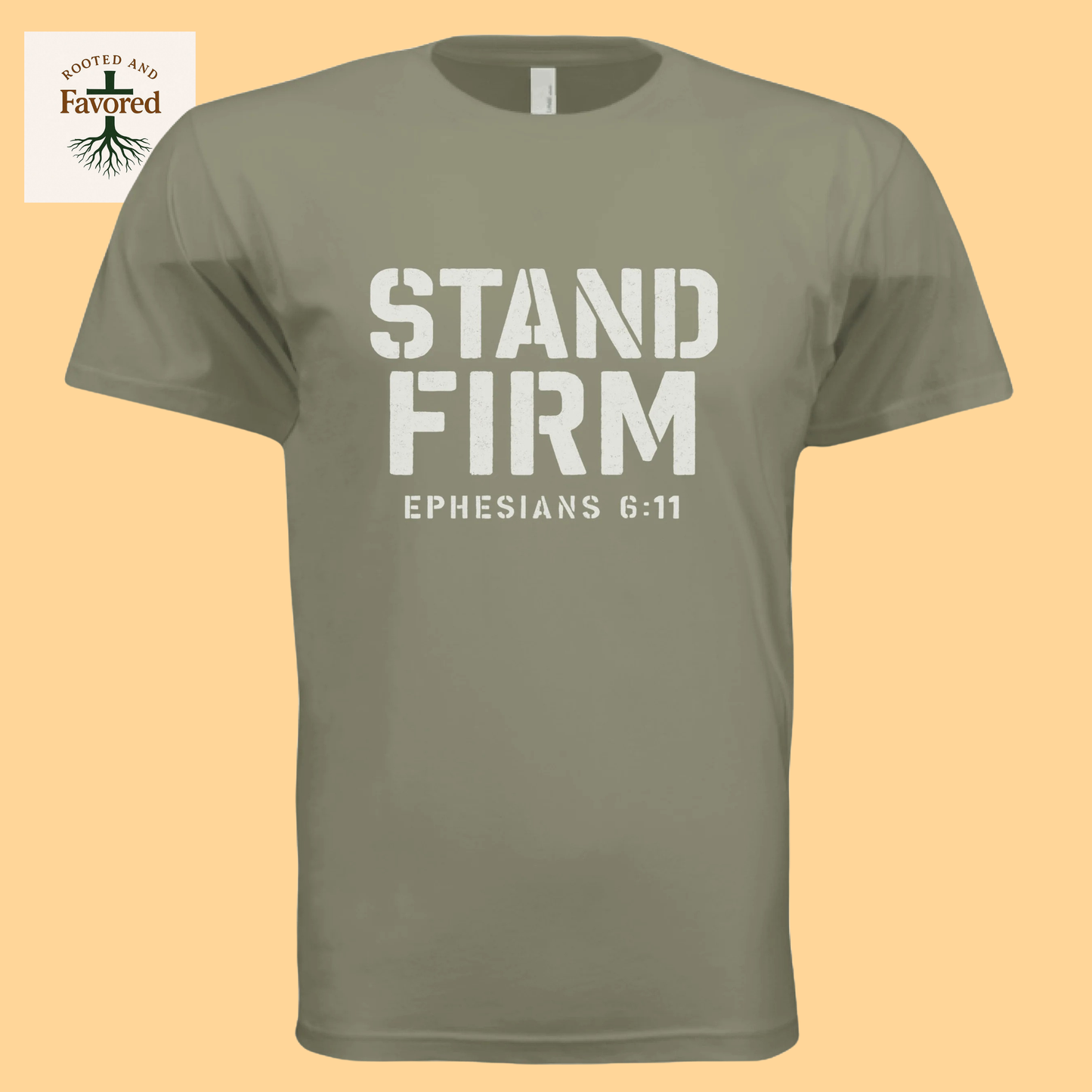 Men's Next Level Apparel Cotton Tee "Stand Firm"