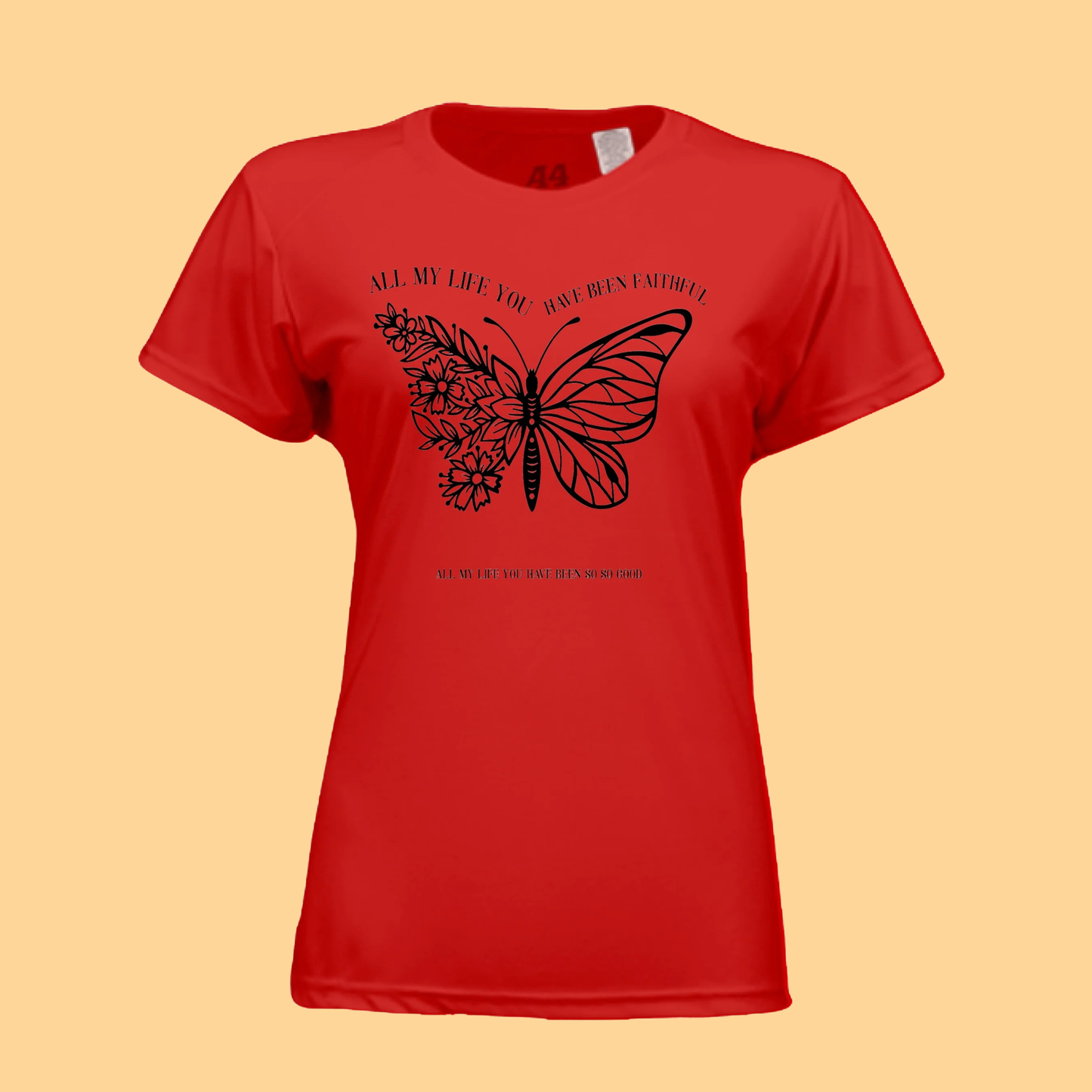 Ladies Short-Sleeve Cooling Performance T-Shirt "All My Life You Have Been Faithful"