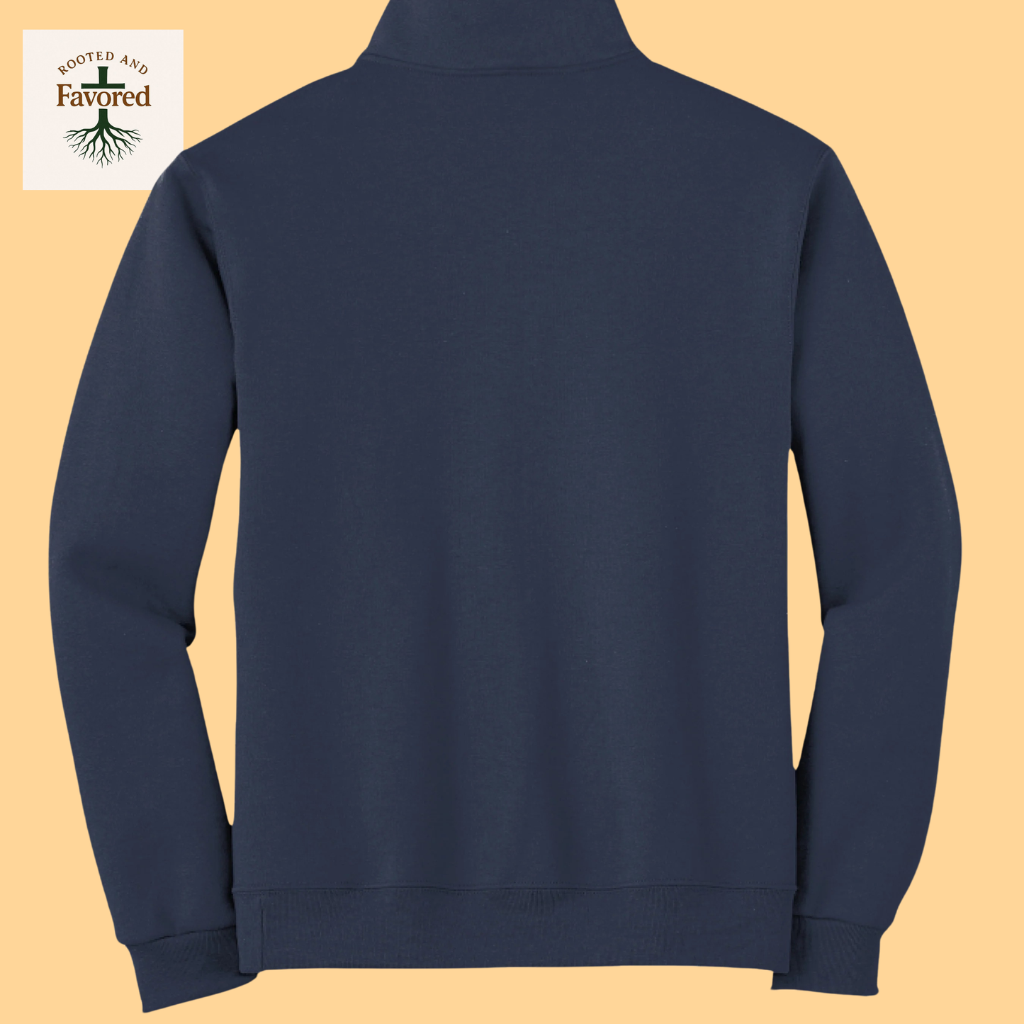 Men's Jerzee Quarter Zip "Rooted and Favored"