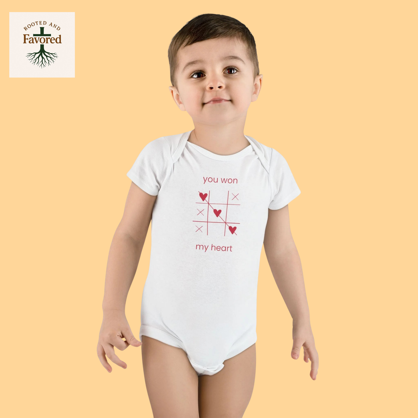 Adorable Baby Onesie with Heart Design, Perfect for Baby Showers, Valentine's Day Gift, Cute Infant Outfit, Baby Apparel, Toddler Clothes