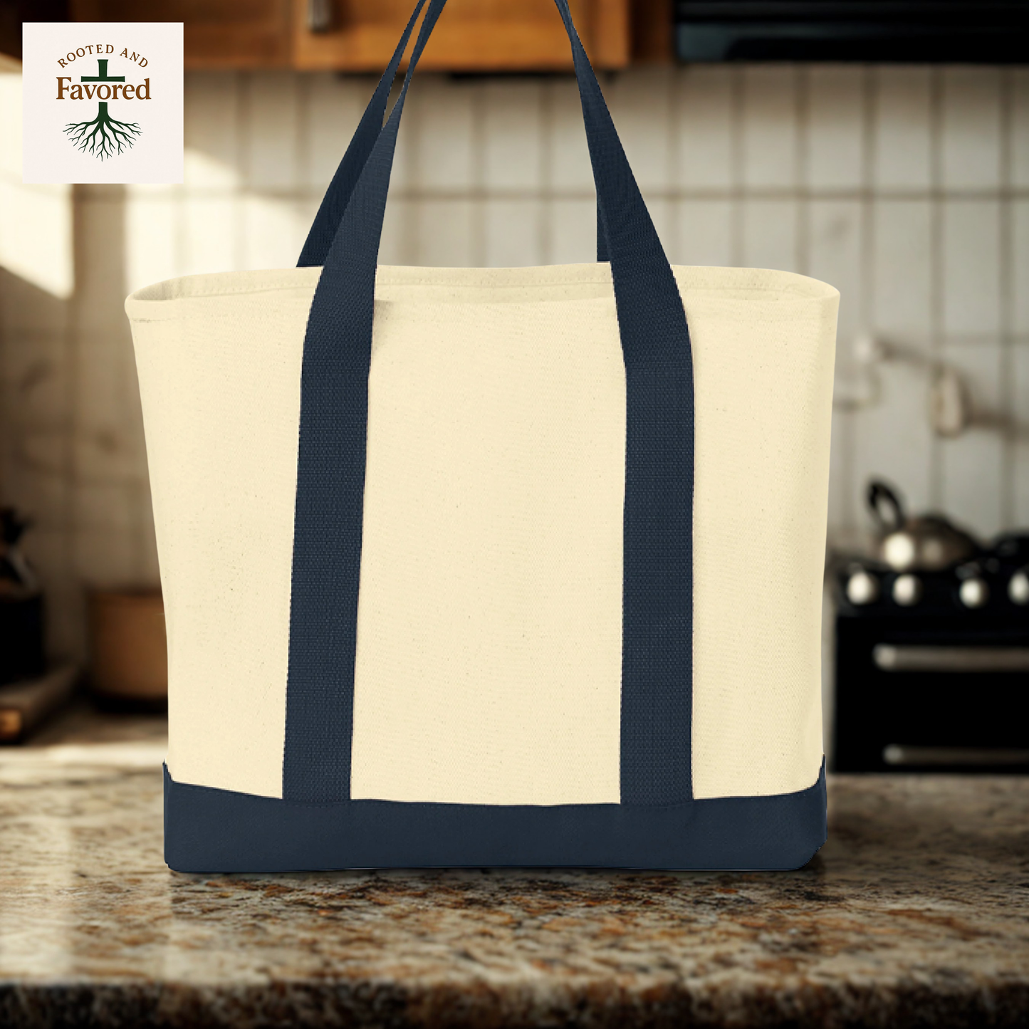 Port Authority Two-Tone Shopping Tote