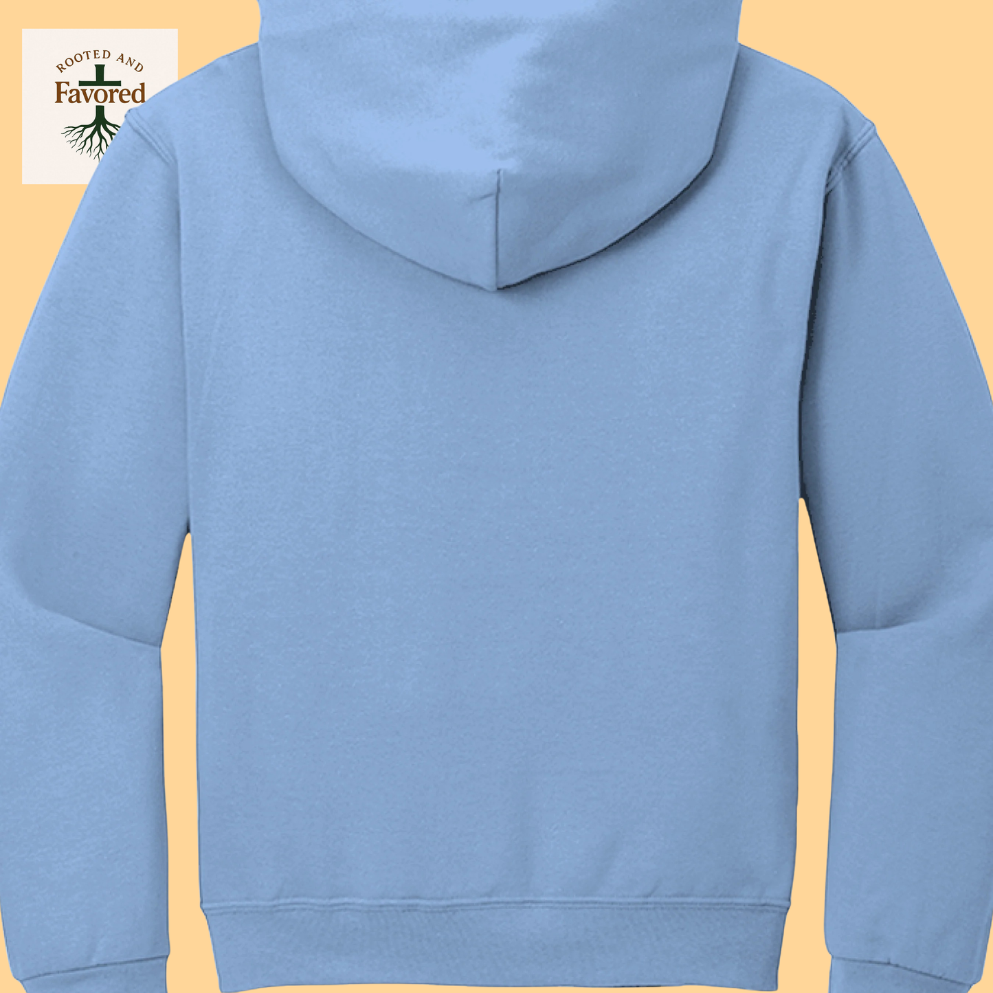 Men's Jerzees NuBlend Fleece Pullover Hoodie "Rooted and Favored"