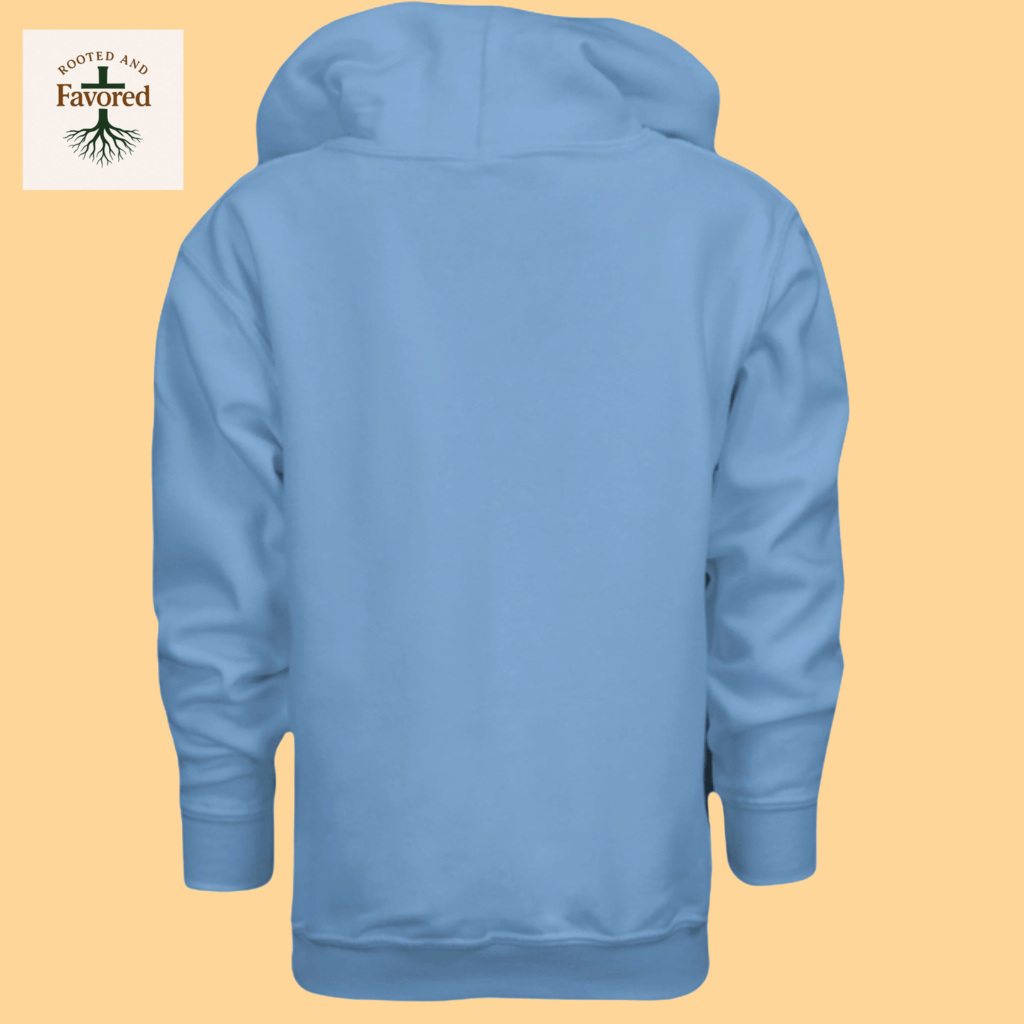 Boy's Youth Heavy Blend Gildan Hoodie "Rooted And Favored"