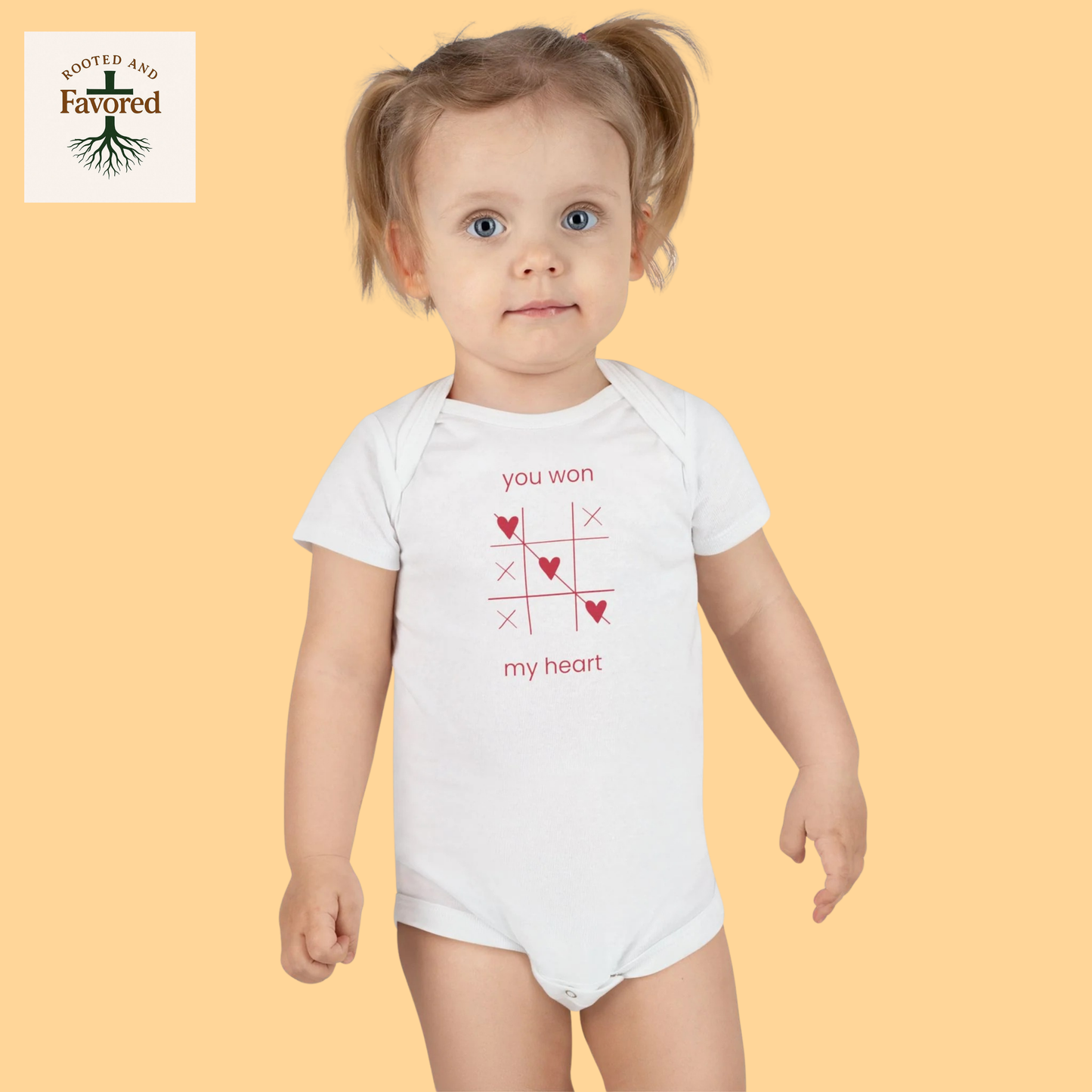 Adorable Baby Onesie with Heart Design, Perfect for Baby Showers, Valentine's Day Gift, Cute Infant Outfit, Baby Apparel, Toddler Clothes