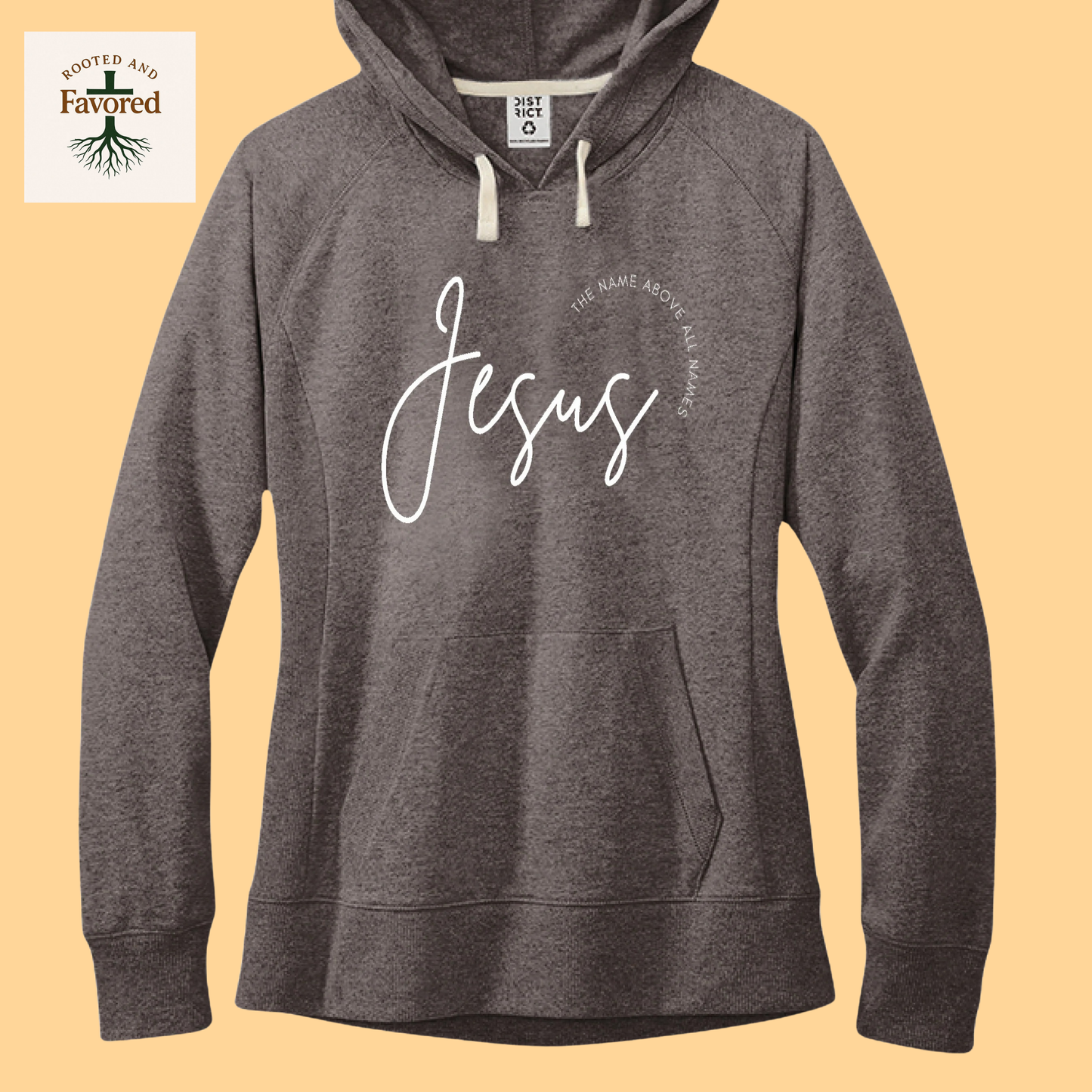 Women's District Fleece Hoodie "Jesus-The Name Above All Names"