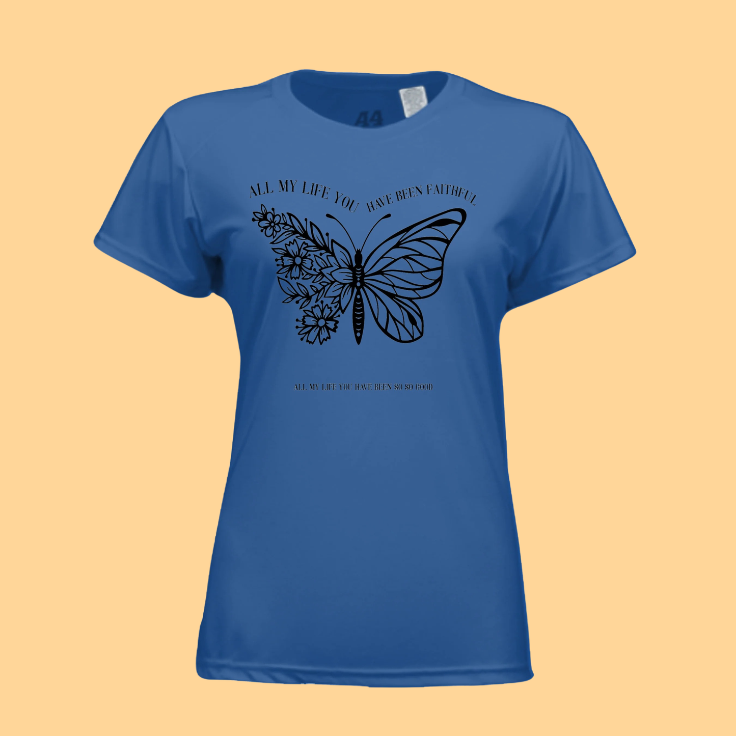 Ladies Short-Sleeve Cooling Performance T-Shirt "All My Life You Have Been Faithful"