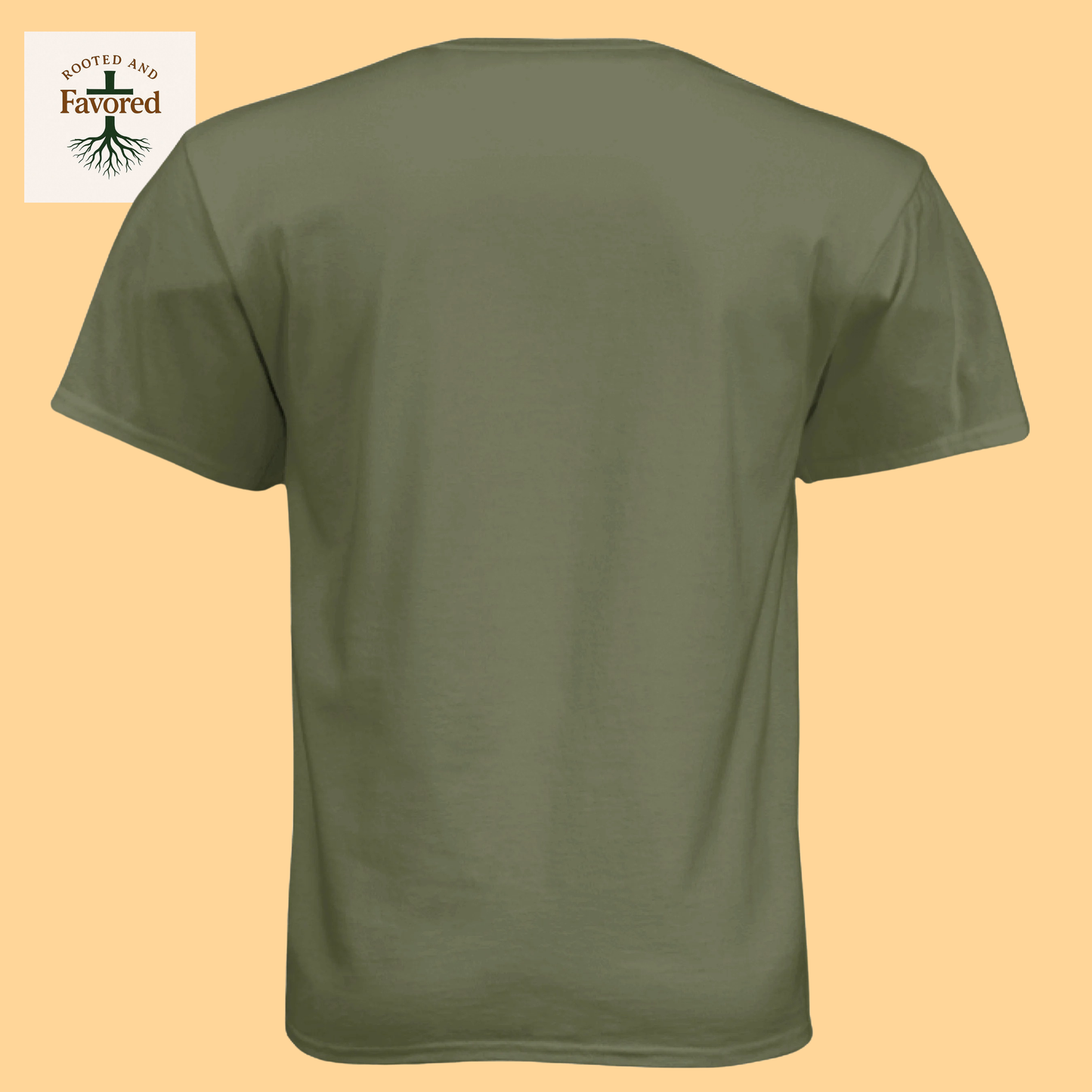 Mens Next Level Apparel T-shirt "Rooted In Christ"