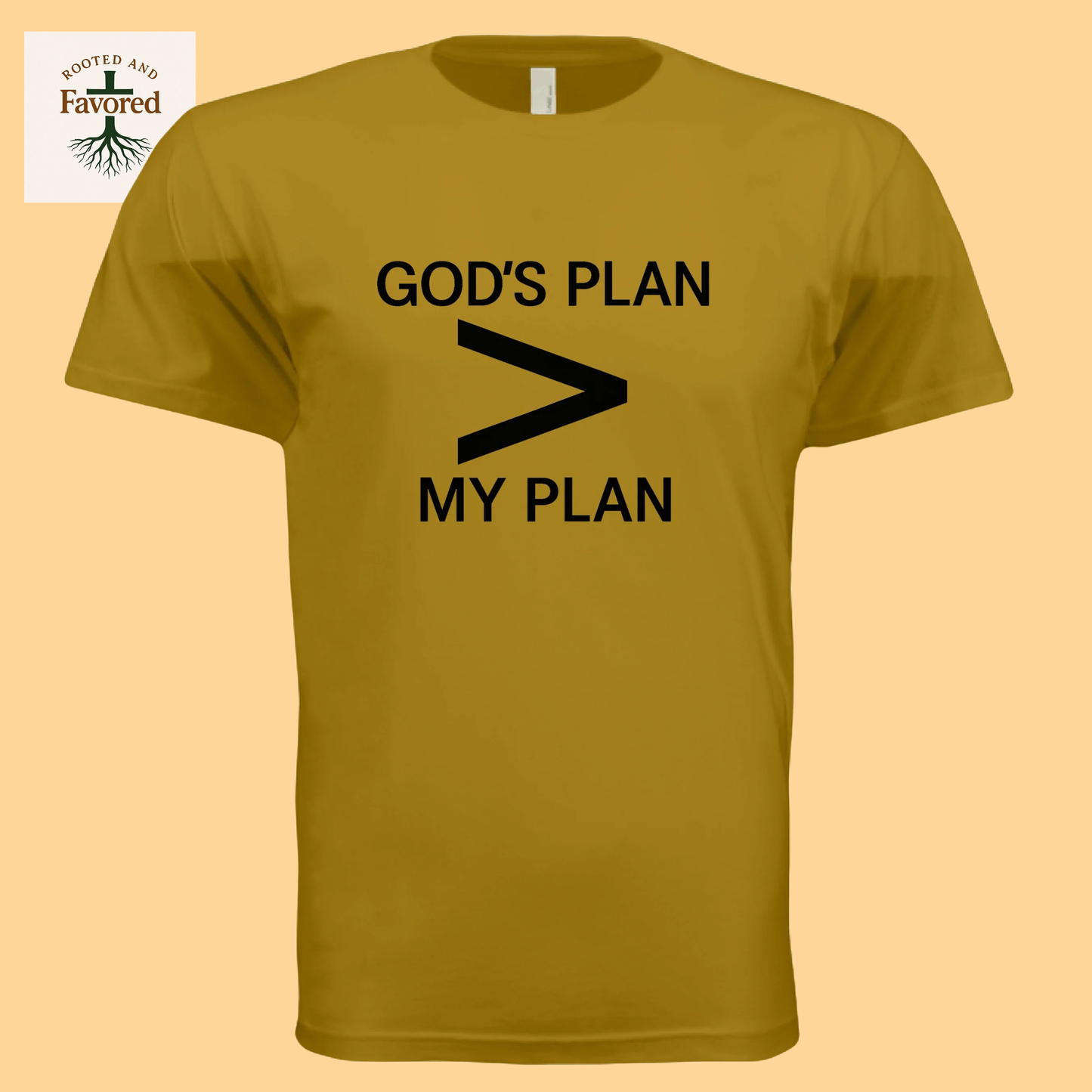 Men's Next Level Apparel Cotton T-Shirt "God's Plan > My Plan"