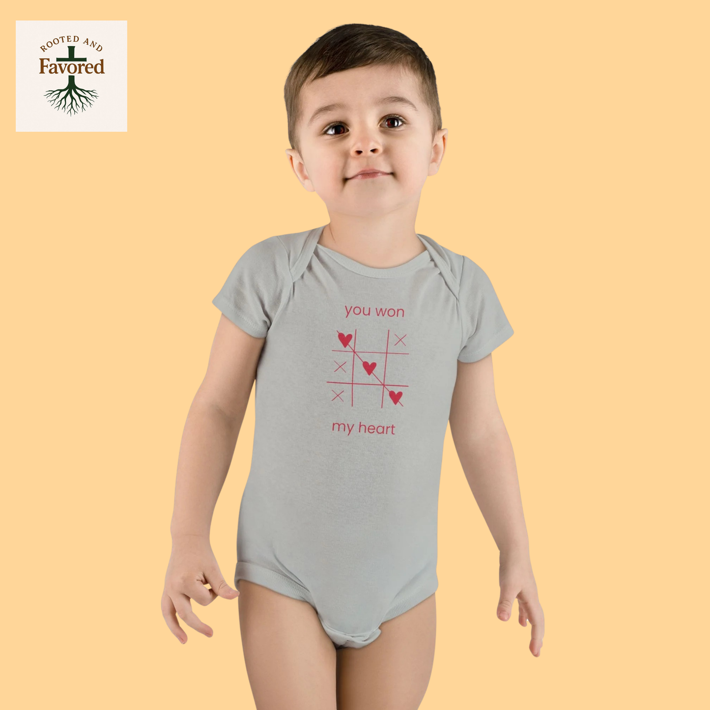 Adorable Baby Onesie with Heart Design, Perfect for Baby Showers, Valentine's Day Gift, Cute Infant Outfit, Baby Apparel, Toddler Clothes