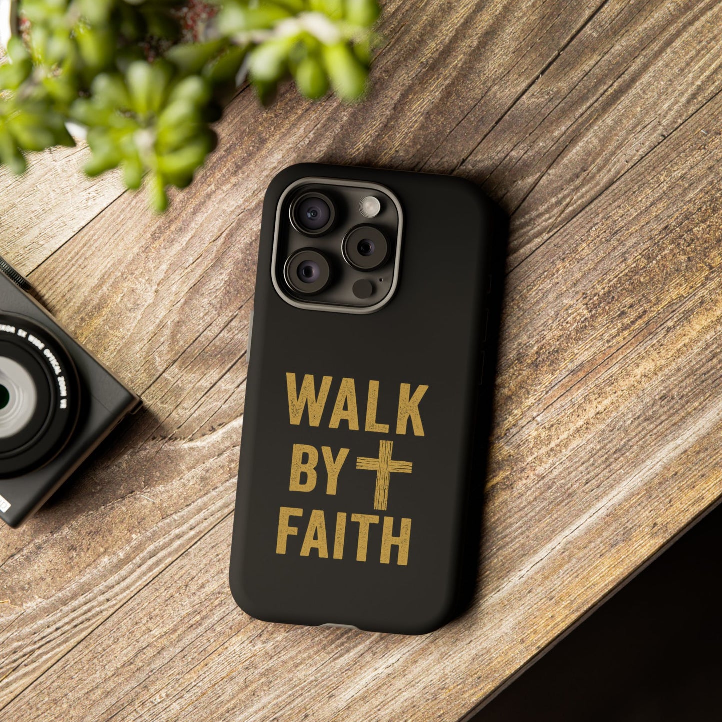 Faith-Inspired Phone Case | Christian Gift, Inspirational Case, Walk by Faith Design, Religious Decor, Strong Protective Cover