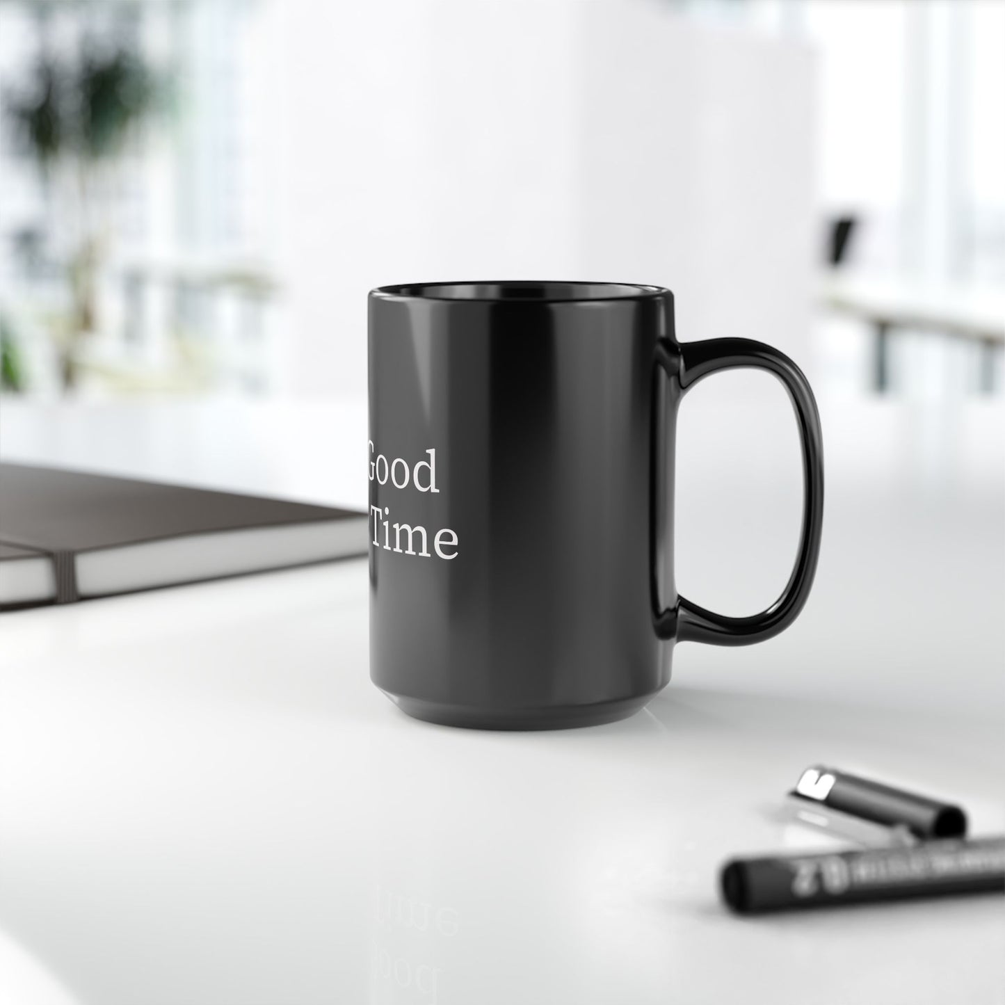 Inspirational Black Coffee Mug - God Is Good All The Time, Gift for Christians, Tea Mug, Motivational Drinkware, Religious Decor