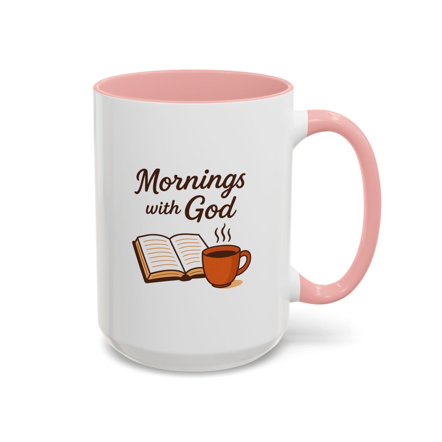 Inspirational Coffee Mug, Mornings with God, Faith-Based Gift, Daily Motivation, Spiritual Tea Cup, Coffee Lover's Present, Christian Gift