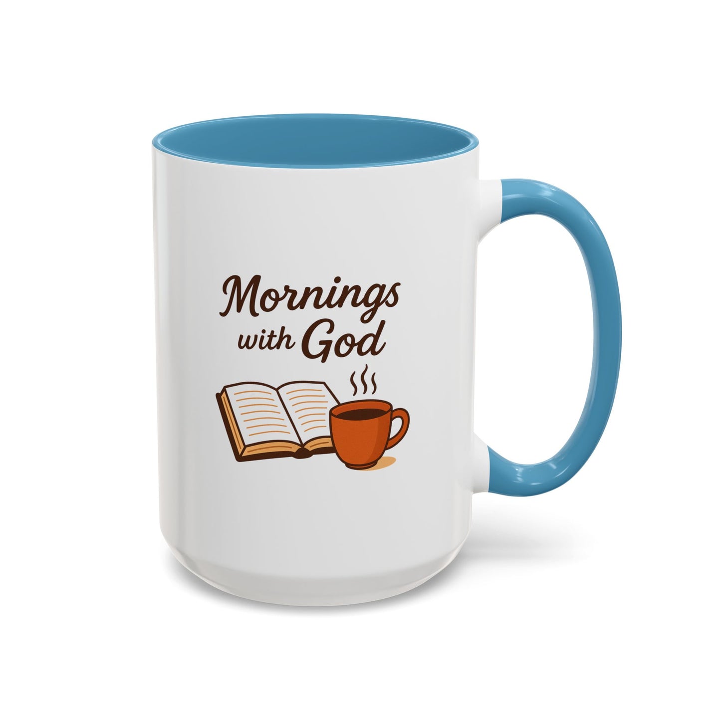 Inspirational Coffee Mug, Mornings with God, Faith-Based Gift, Daily Motivation, Spiritual Tea Cup, Coffee Lover's Present, Christian Gift