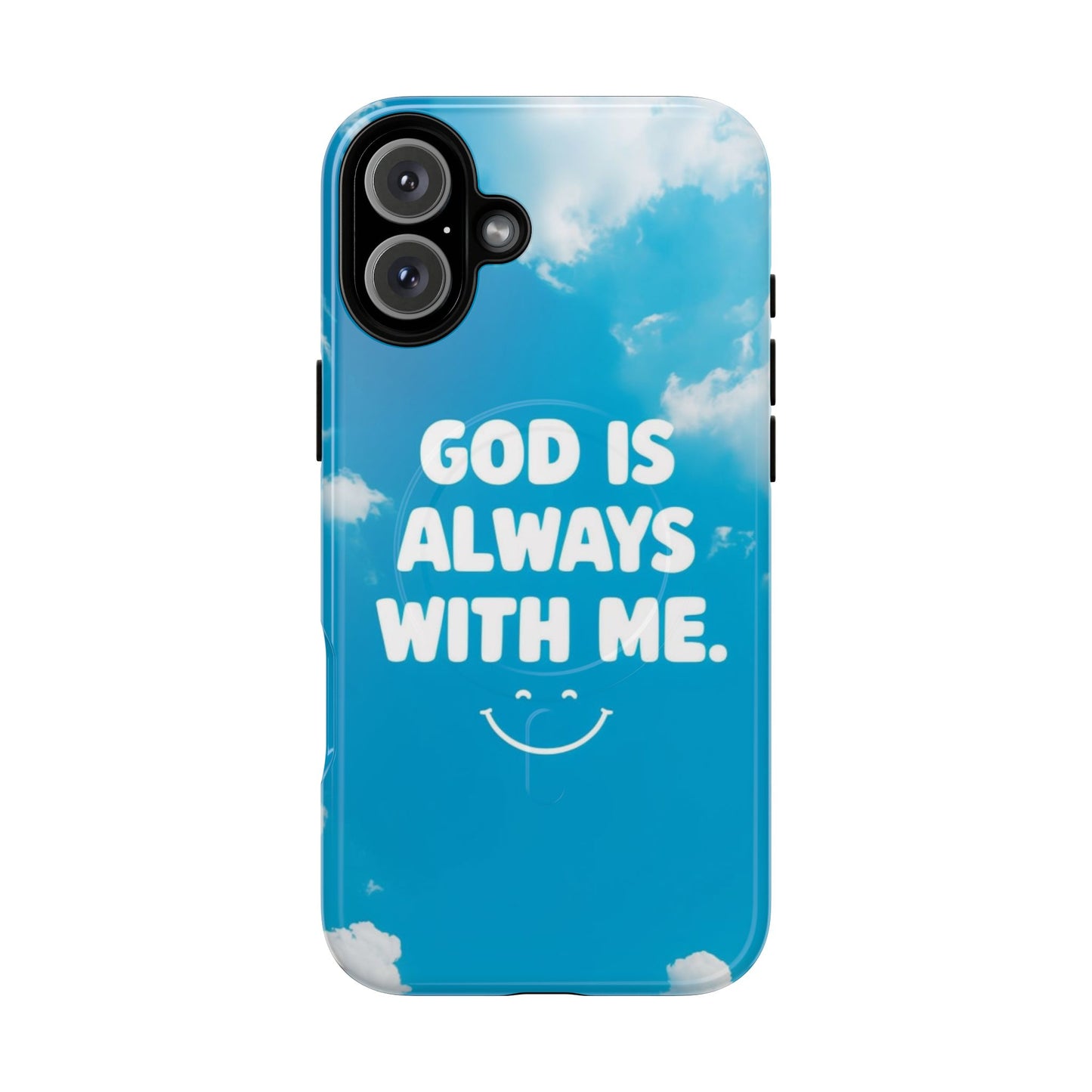 Inspirational Phone Case, God Is Always With Me, Tough Magnetic Cases, Birthday Gift, Spiritual Decor, Everyday Essentials