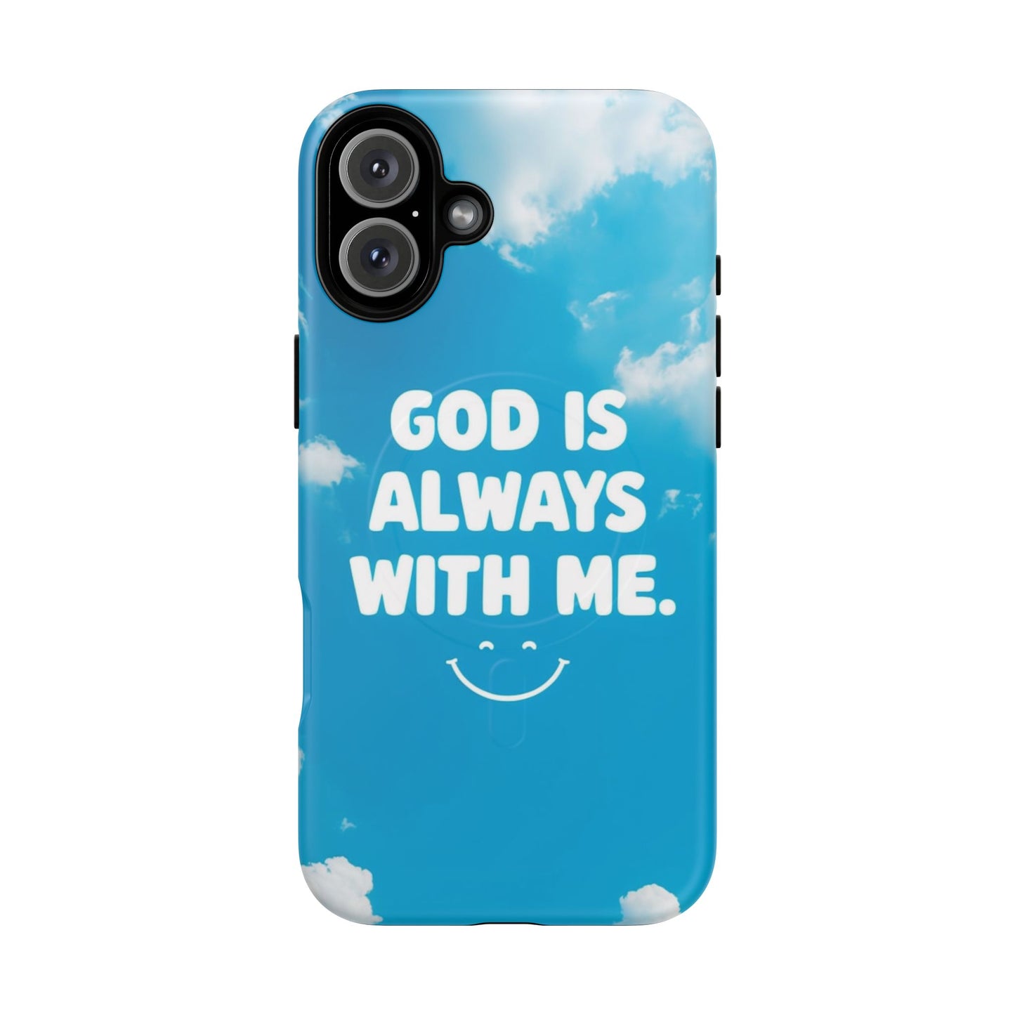 Inspirational Phone Case, God Is Always With Me, Tough Magnetic Cases, Birthday Gift, Spiritual Decor, Everyday Essentials