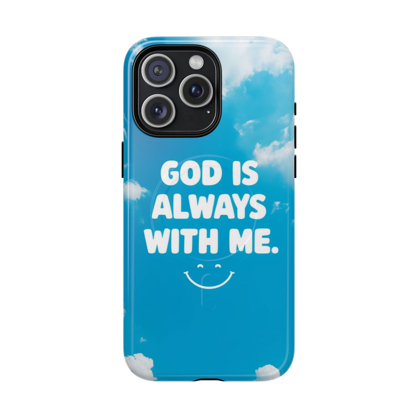 Inspirational Phone Case, God Is Always With Me, Tough Magnetic Cases, Birthday Gift, Spiritual Decor, Everyday Essentials