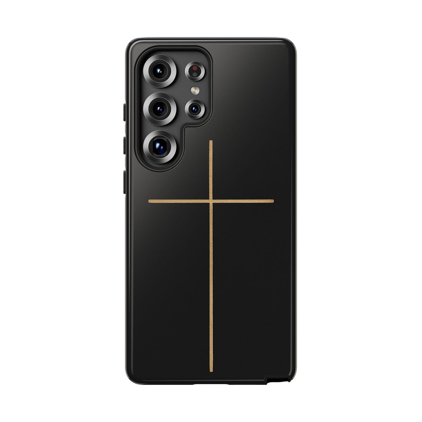 Minimalist Cross Phone Case, Tough iPhone Cover for Faithful Souls, Gift for Christians, Stylish Tech Accessories, Modern Christian Design