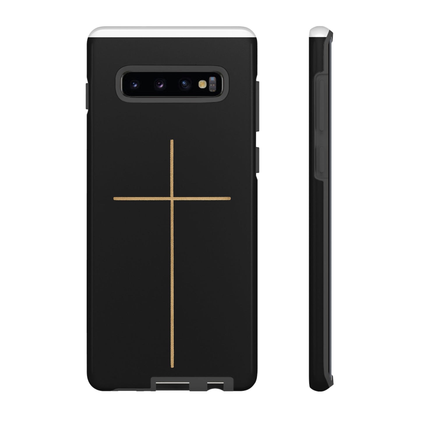 Minimalist Cross Phone Case, Tough iPhone Cover for Faithful Souls, Gift for Christians, Stylish Tech Accessories, Modern Christian Design