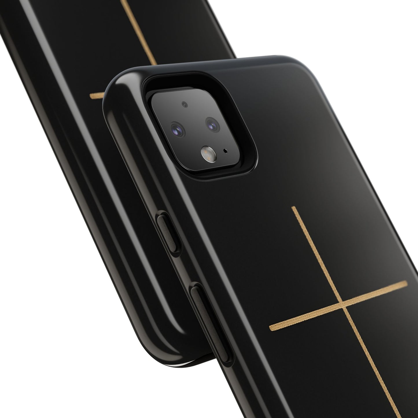 Minimalist Cross Phone Case, Tough iPhone Cover for Faithful Souls, Gift for Christians, Stylish Tech Accessories, Modern Christian Design