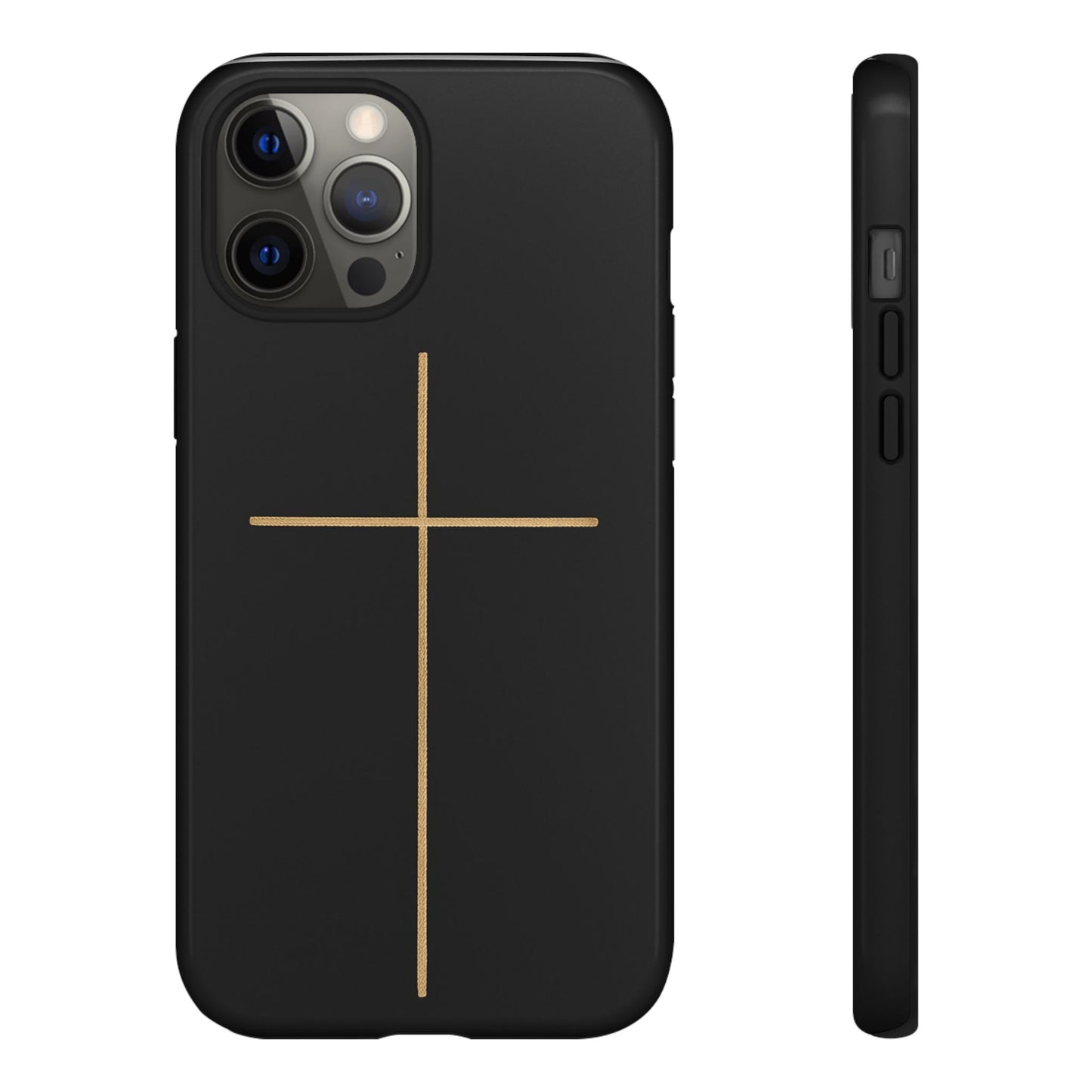 Minimalist Cross Phone Case, Tough iPhone Cover for Faithful Souls, Gift for Christians, Stylish Tech Accessories, Modern Christian Design