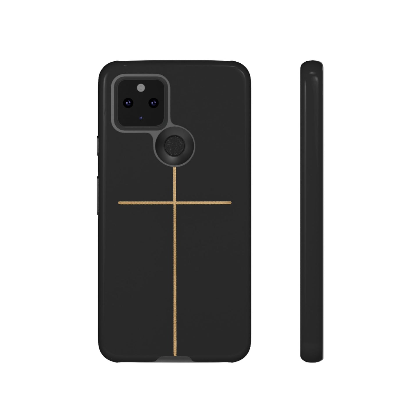 Minimalist Cross Phone Case, Tough iPhone Cover for Faithful Souls, Gift for Christians, Stylish Tech Accessories, Modern Christian Design