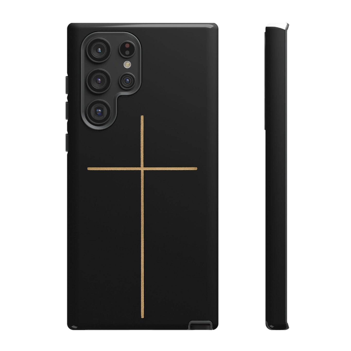 Minimalist Cross Phone Case, Tough iPhone Cover for Faithful Souls, Gift for Christians, Stylish Tech Accessories, Modern Christian Design