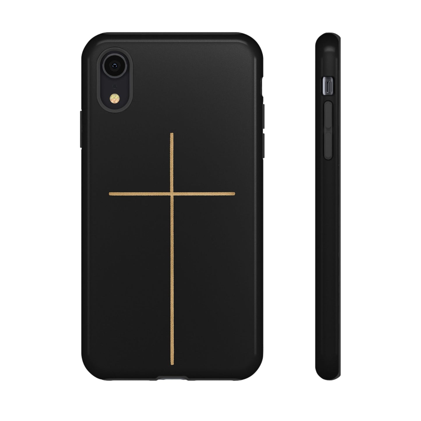 Minimalist Cross Phone Case, Tough iPhone Cover for Faithful Souls, Gift for Christians, Stylish Tech Accessories, Modern Christian Design